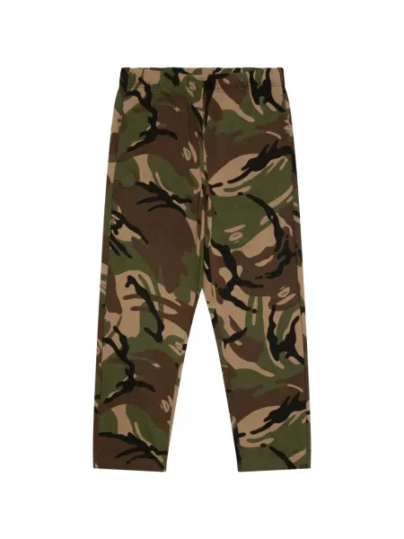 Pantaloni Aape By A Bathing Ape cu broderie cu model camuflaj verde