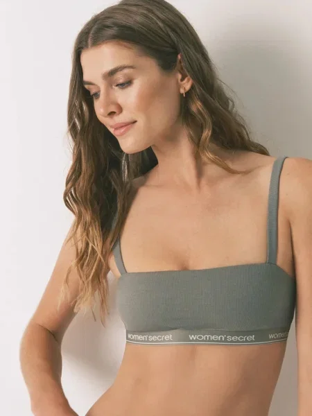 Сутиен women'secret с изчистен дизайн зелено