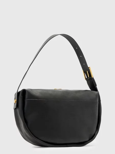 Замшева сумочка AllSaints чорний