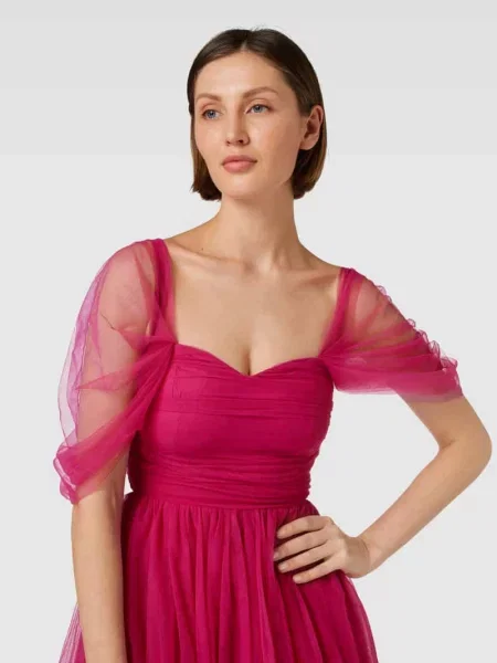 Sukienka wieczorowa z odkrytymi ramionami Lace & Beads