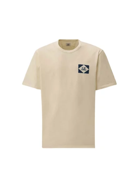 Koszulka C.p. Company z dżerseju z logo biała
