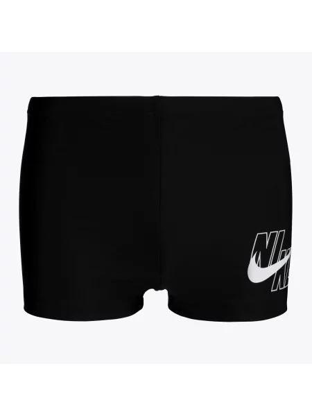 Мъжки боксерки за плуване Nike Logo Aquashort black черно