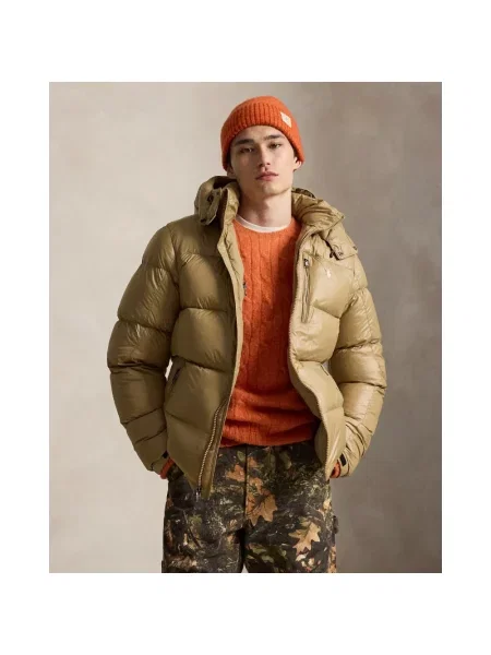 Kurtka puchowa Polo Ralph Lauren beżowa