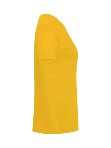 Clique Basic-T Dopasowany T-shirt z bawełny – lemon żółta