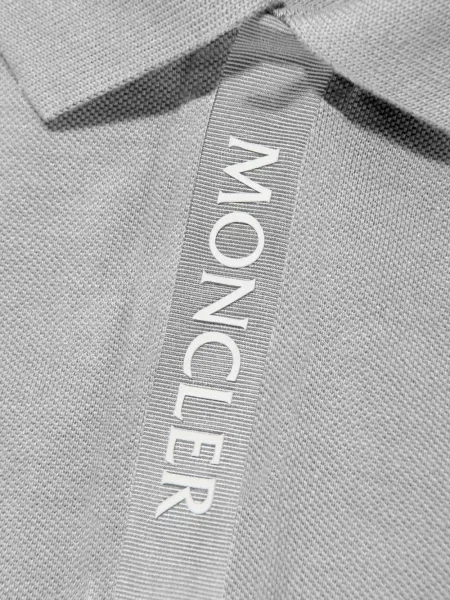 Koszulka polo dziecięca Moncler Enfant szara