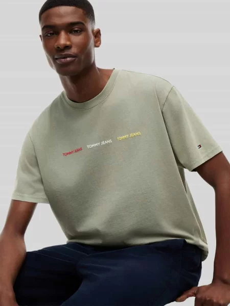 T-shirt o kroju relaxed fit z czystej bawełny Tommy Jeans