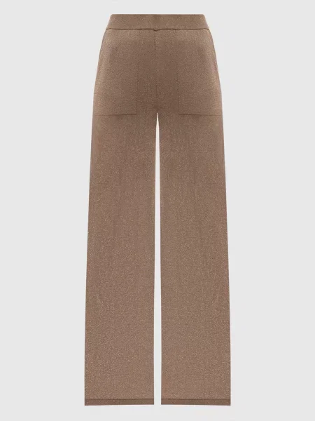 Спортивні штани з люрексом Peserico бежеві