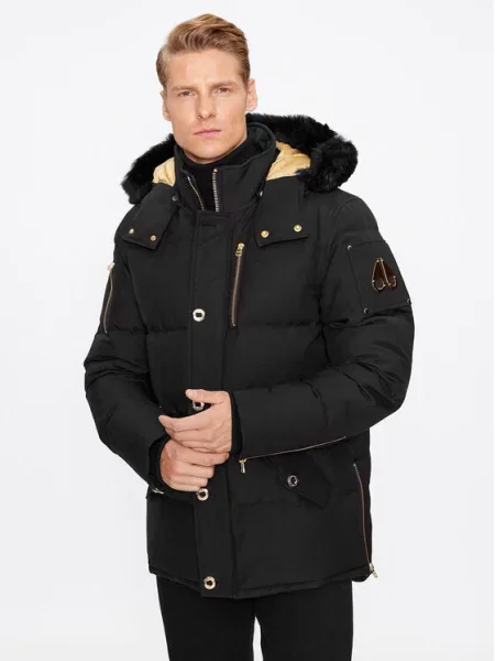 Moose Knuckles Пухено яке Gold 3Q Jacket Sharling черен