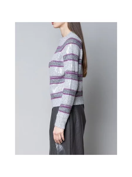 Dzianinowy sweter Kaos szary