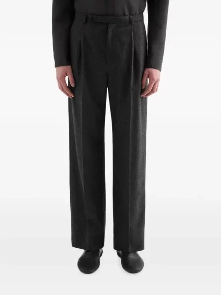Ușor pantaloni Jil Sander de lână gri