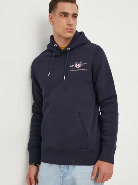 Geacă Gant cu glugă negru