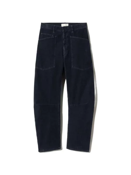 Pantaloni Nili Lotan de catifea cord negru