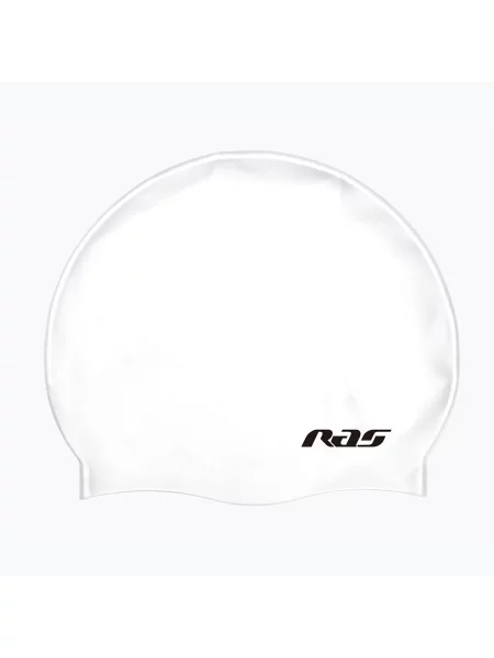 Детска шапка за плуване RAS Silicone white бяло