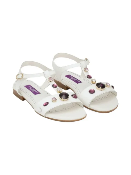 Sandały dziecięce Dolce And Gabbana białe