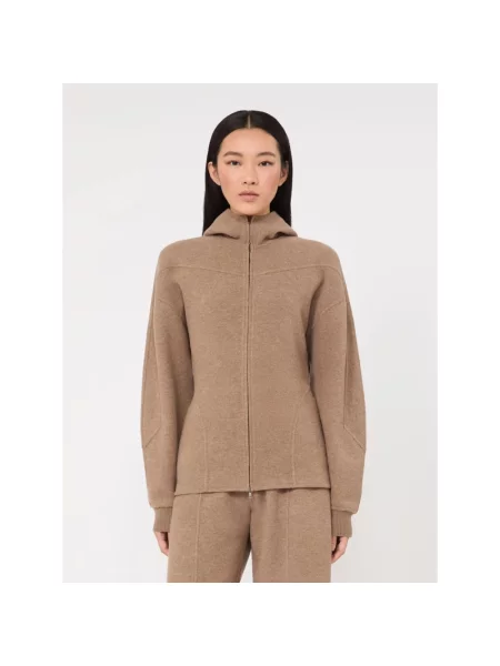 Bluza rozpinana Max Mara wełniana beżowa