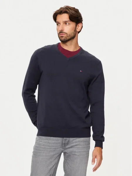 Tommy Hilfiger Pulover Essential Bleumarin