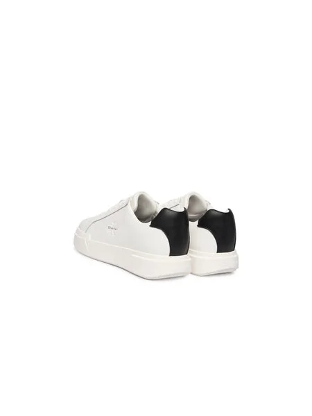 Calvin Klein Sneakersy Chunky Cupsole Laceup Lth biela
