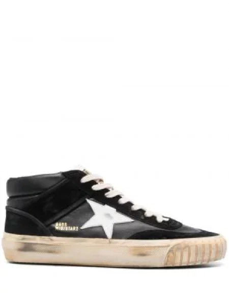 Sneakerși Golden Goose din piele negru
