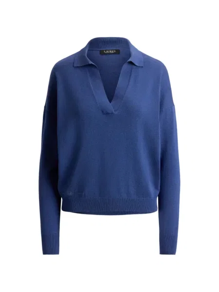 Gulerat pulover Lauren Ralph Lauren albastru