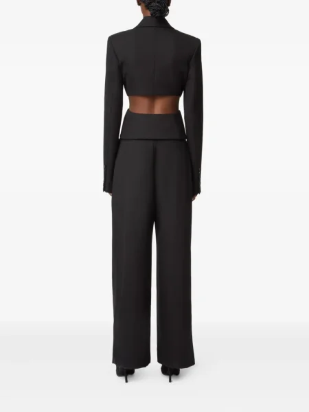 Πλισέ παντελόνι Nina Ricci μαύρο