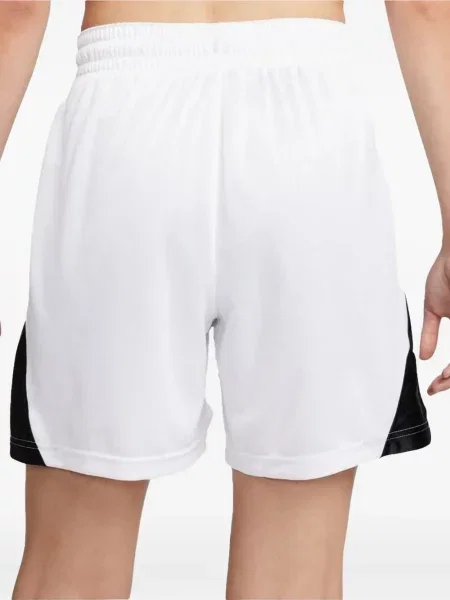 Pantaloni scurți Nike alergare cu talie înaltă în carouri albastru