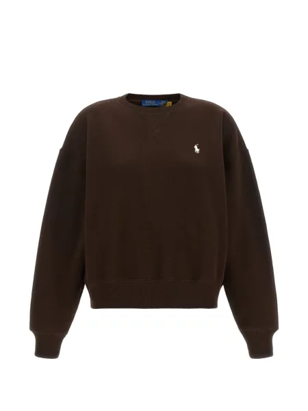 Lung pulover Polo Ralph Lauren din fleece gri