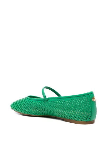 Pantofi cu toc Lauren Ralph Lauren fără toc verde