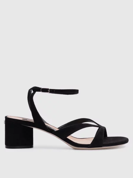 Замшевые босоножки Sergio Rossi черные