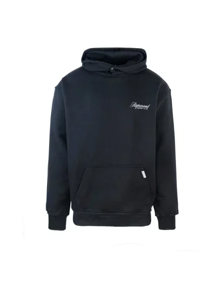 Lniana bluza z kapturem Represent czarna