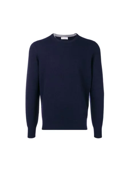 Sweter Brunello Cucinelli niebieski