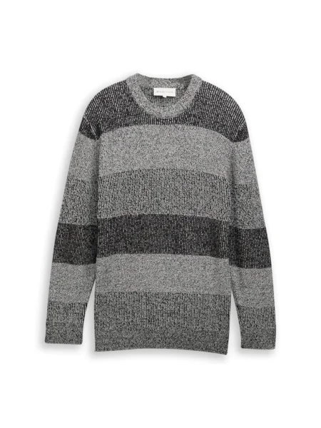 TOM TAILOR DENIM Pulover / metalic / grafit gri