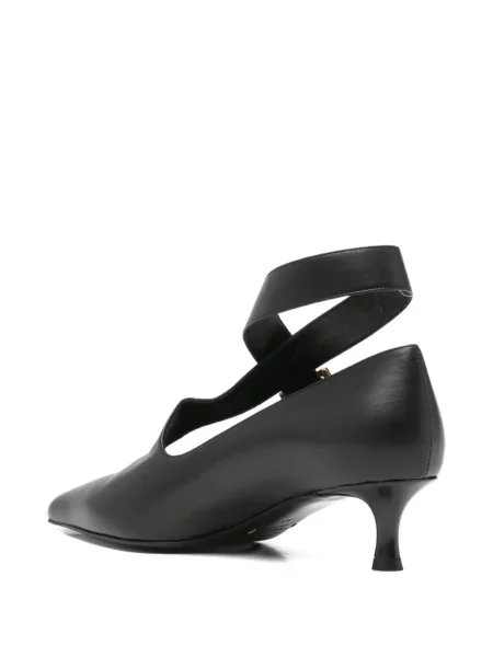 Pantofi cu toc Khaite cu cataramă negru