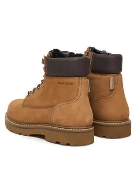 Tommy Jeans Žygio batai Archive Boot Hi Nubuck Wl Wr Šviesiai ruda
