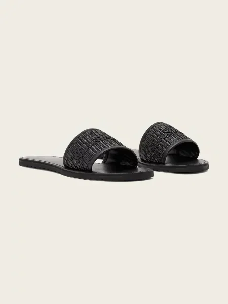AllSaints sandali usnjeni Hoxton Slider črna