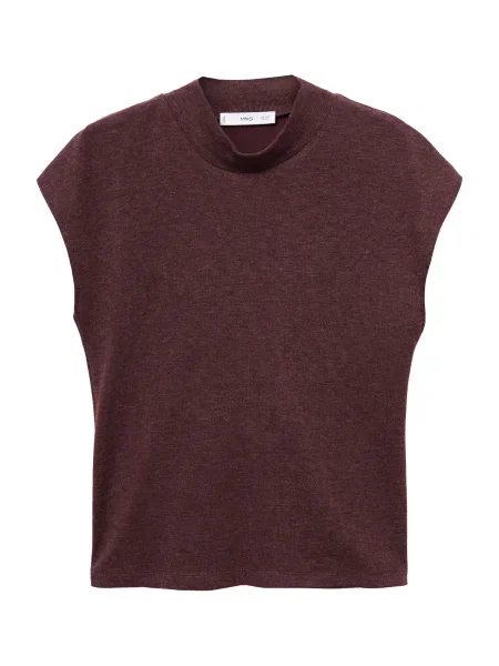 MANGO Tricou MICHI bordeaux roșu