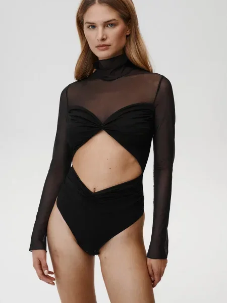 Bodi Undress Code bez uzorka crna
