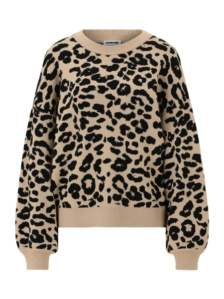 Noisy May Curve Pulover NMCHARLOTT bež črna