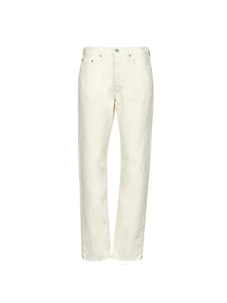 Boyfriend fit kavbojke Levi's® obrezano bela