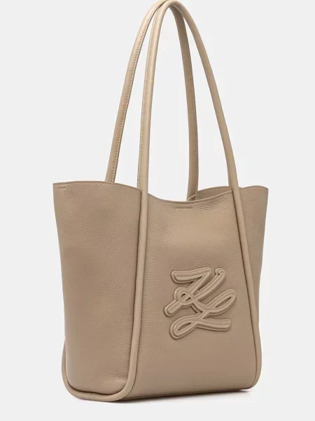 Кожаная сумка шоппер Karl Lagerfeld K/Autograph с автографом