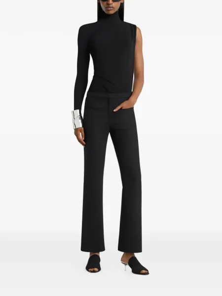 Top Courreges drapat negru