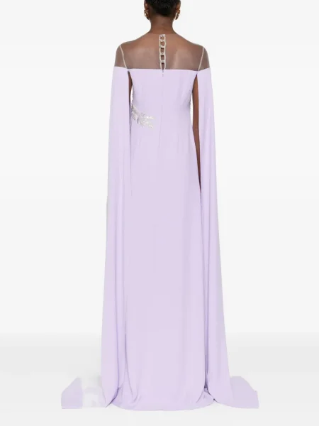 Rochie maxi Cristallini de costum violet