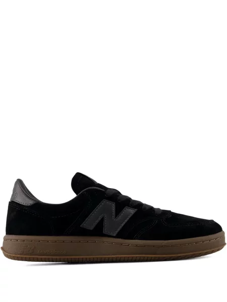 Sneakerși New Balance din piele de căprioară negru