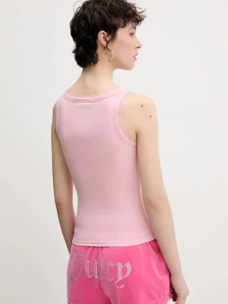 Křišťálový top Juicy Couture růžový