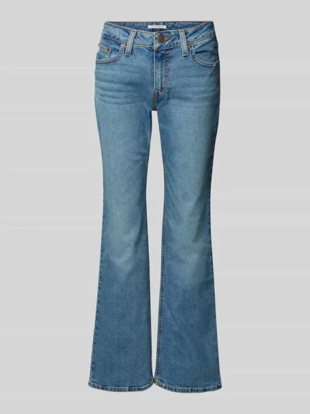 Jeansy z poszerzaną nogawką z mieszanki bawełny Levi's niebieskie