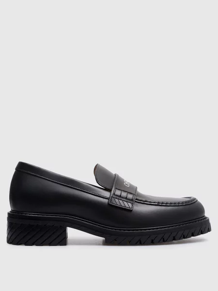 Кожаные лоферы Off-white черные
