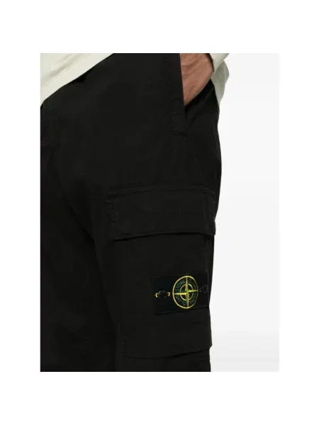 Spodnie cargo Stone Island z kamieniami czarne