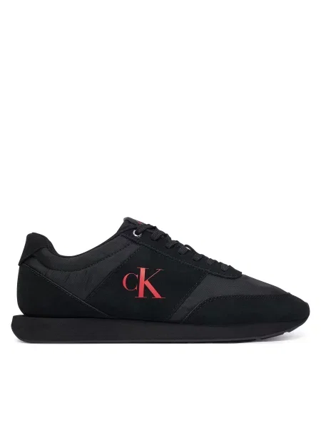Sneakersy Calvin Klein Retro Runner Band Lth-Su čierna