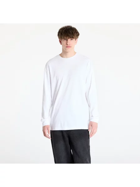 Тениска Urban Classics Organic Boxy Rib Longsleeve White S бяло