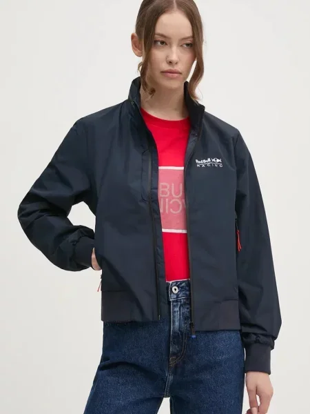 Bunda Red Bull Racing x Pepe Jeans tmavomodrá přechodná červená