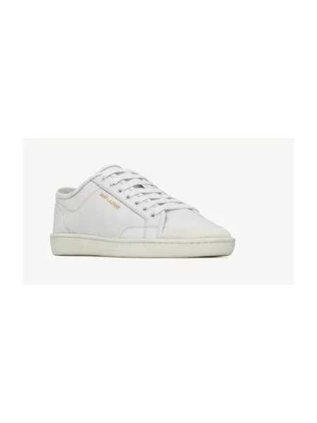 Sneakersy Saint Laurent skórzane klasyczne białe
